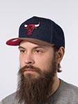 Бейсболка MITCHELL NESS арт. HP9529-CBUDKNY Chicago Bulls NBA (dark navy)